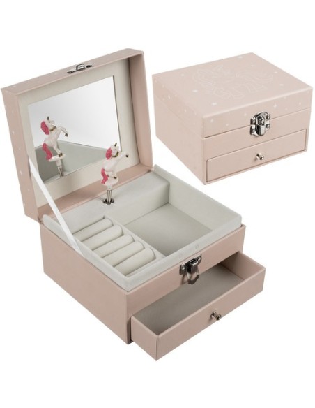 Papuošalų dėžutė/ dėklas su muzikos dėžute 22903