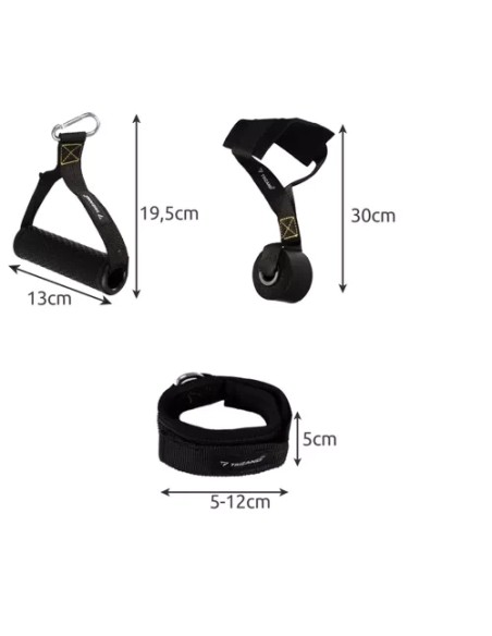 Mankštos juostų rinkinys + priedai Trizand 22716