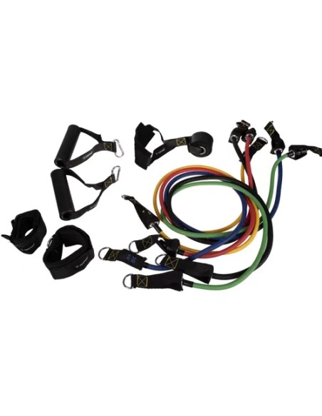 Mankštos juostų rinkinys + priedai Trizand 22716