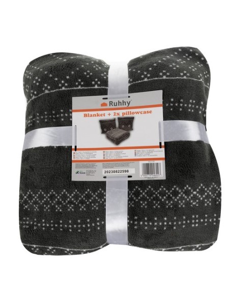 Antklodė 1,6x2m + 2x pagalvės užvalkalas Ruhhy 22598