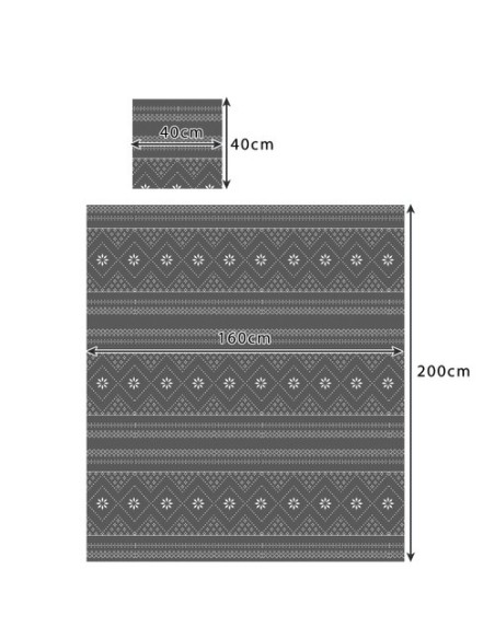 Antklodė 1,6x2m + 2x pagalvės užvalkalas Ruhhy 22598