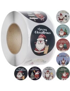 Kalėdiniai lipdukai - ritinys po 500vnt. Ruhhy 22328