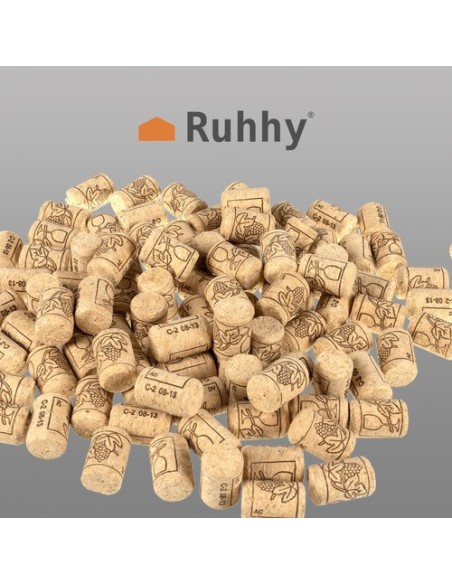 Vyno butelių kamšteliai - 100 vnt. Ruhhy 22876
