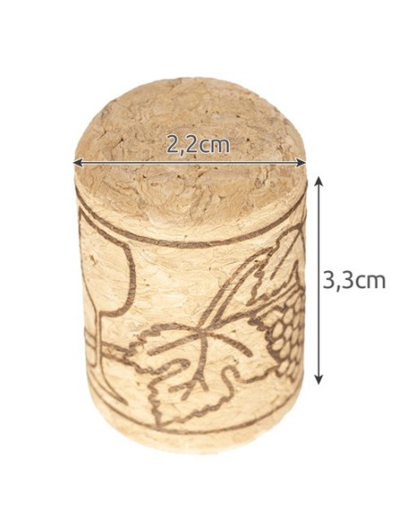 Vyno butelių kamšteliai - 100 vnt. Ruhhy 22876