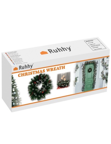 Apsnigtas kalėdinis vainikas Ruhhy 22302