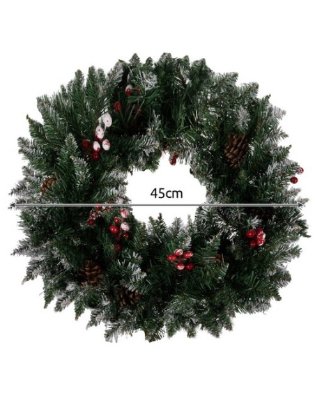 Apsnigtas kalėdinis vainikas Ruhhy 22302