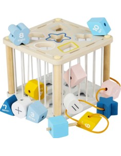 Rūšiuoklis – medinis sensorinis kubas 22885