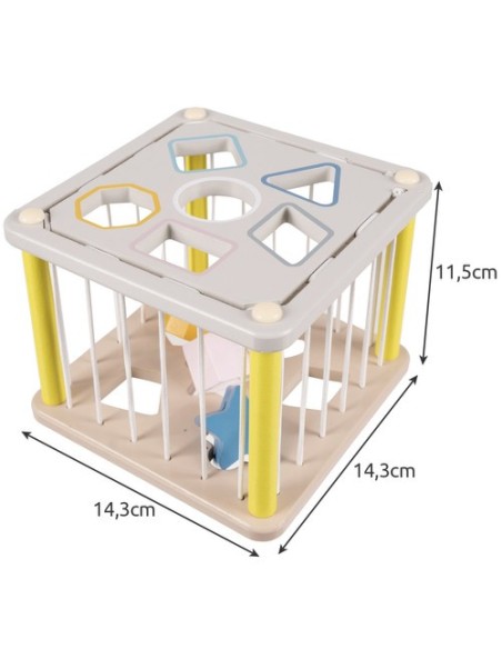 Rūšiuoklis – medinis sensorinis kubas 22885