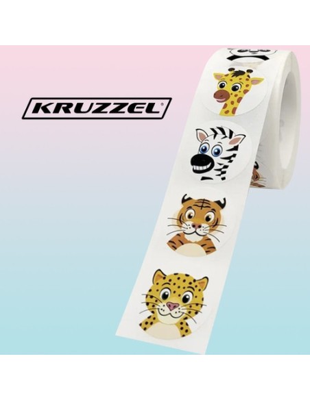 Motyvaciniai lipdukai - ritinys po 500 vnt. Kruzzel 22947