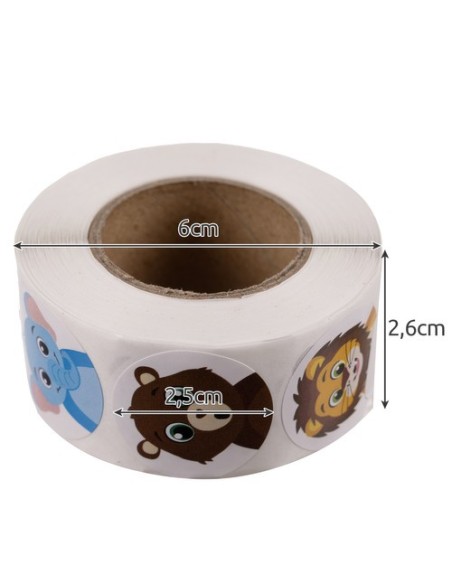 Motyvaciniai lipdukai - ritinys po 500 vnt. Kruzzel 22947