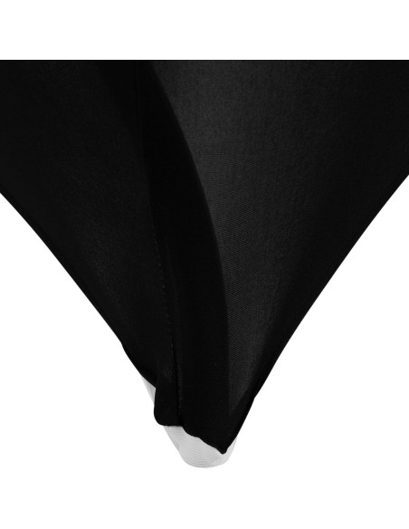 Universalus tamprus užvalkalas stačiakampio formos stalui 180 x 74 cm juodas