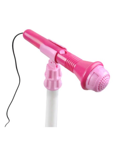 Gitara + mikrofonas + stiprintuvas rožinė 22407