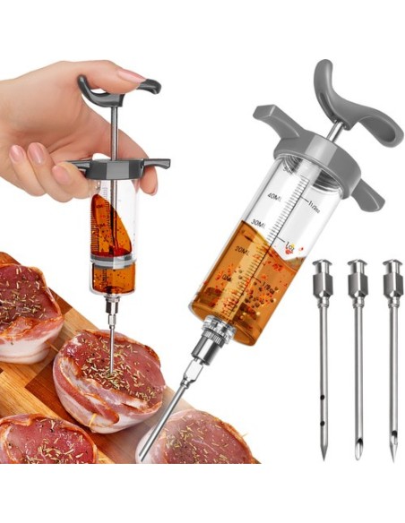 Mėsos purkštukas + 3 adatos Ruhhy 23055