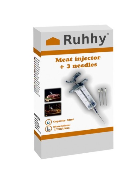Mėsos purkštukas + 3 adatos Ruhhy 23055