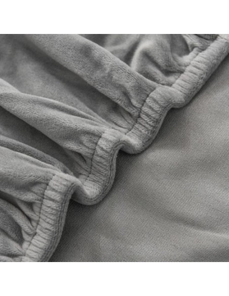 Kėdės užvalkalas - pilkas aksomas Ruhhy 22979