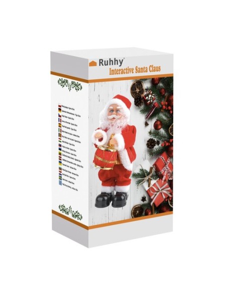 Žaidžiantis Kalėdų Senelis – figūrėlė 30cm Ruhhy 22162