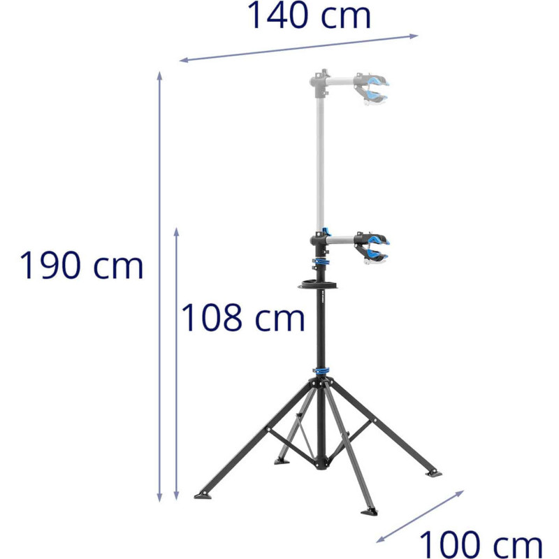 Serviso stovas dviračių remontui, sulankstomas 1080-1900 mm iki 25 kg