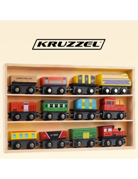 Medinis geležinkelis - 12 vnt. Kruzelis 23522