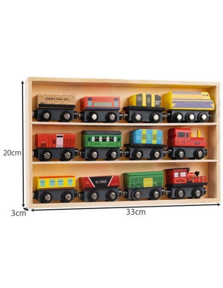 Medinis geležinkelis - 12 vnt. Kruzelis 23522