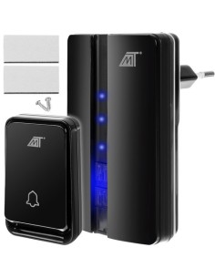 Belaidis durų skambutis juodas Malatec 23371