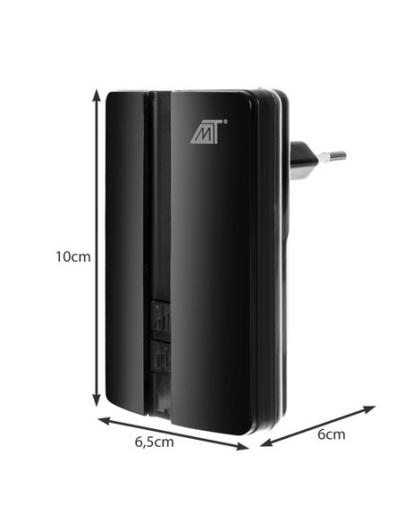 Belaidis durų skambutis juodas Malatec 23371