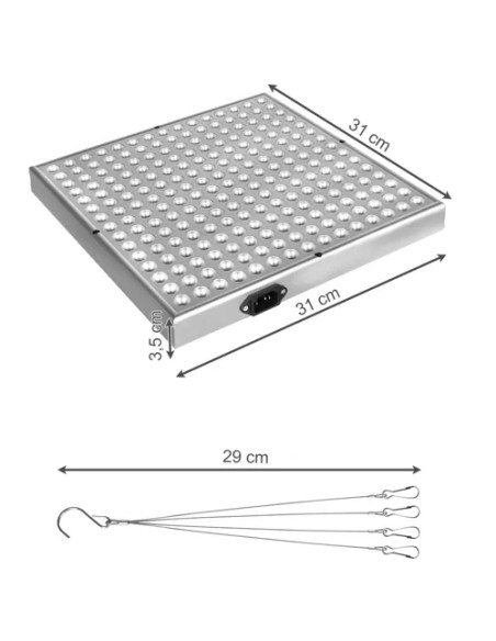 225 LED lempa/ panelis augalams auginti. 23525