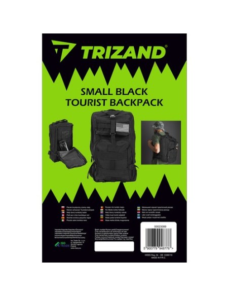 Maža juoda turistinė kuprinė 23089