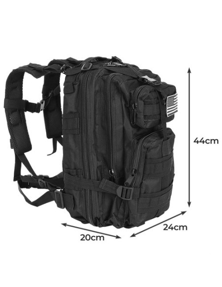 Maža juoda turistinė kuprinė 23089