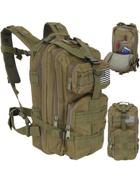 Žalia maža turistinė kuprinė 23243