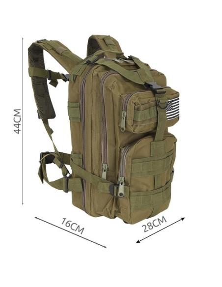 Žalia maža turistinė kuprinė 23243