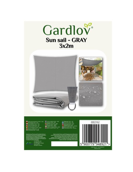 Šešėlinė burė 3x2m - pilka Gardlov 23162