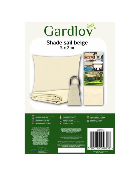 Šešėlinė burė 3x2m - smėlio spalvos Gardlov 23163