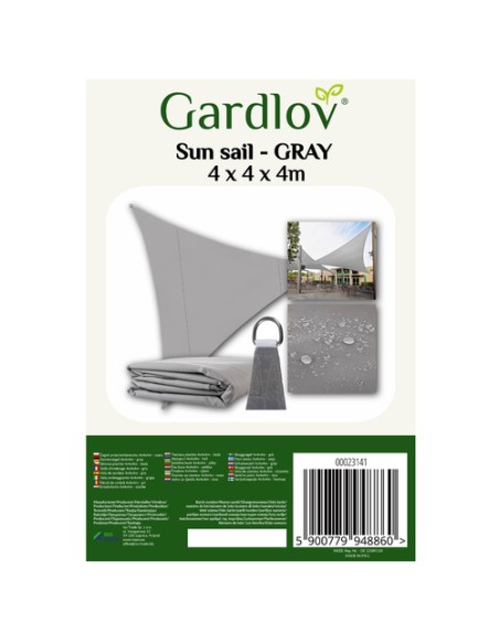 Šešėlinė burė 4x4x4m - pilka Gardlov 23141