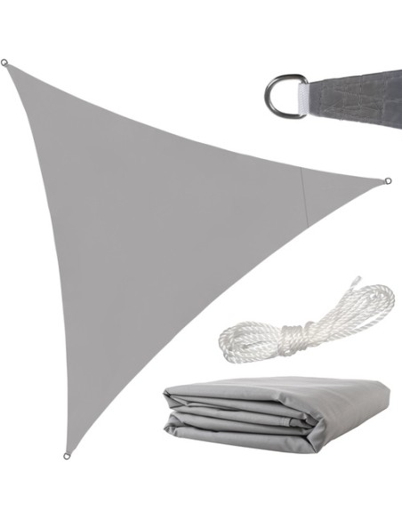 Šešėlinė burė 3x3x3m pilka Gardlov 23147