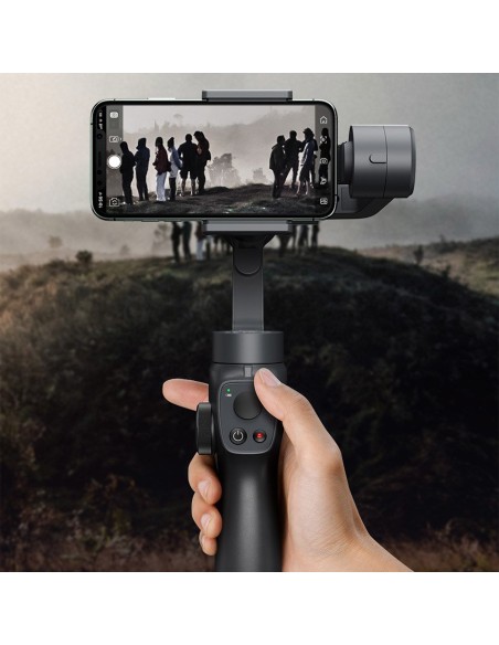 Gimbal išmaniojo telefono rankiniam 3 ašių vaizdo stabilizatorius pilkas Gimbal išmaniojo telefono rankiniam 3 ašių vaizdo stabilizatorius pilkas