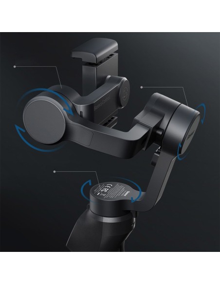 Gimbal išmaniojo telefono rankiniam 3 ašių vaizdo stabilizatorius pilkas Gimbal išmaniojo telefono rankiniam 3 ašių vaizdo stabilizatorius pilkas