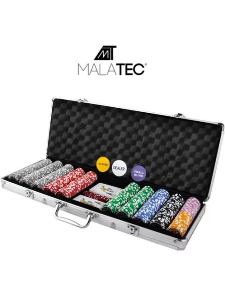 Pokeris – 500 žetonų rinkinys lagamine HQ 23529