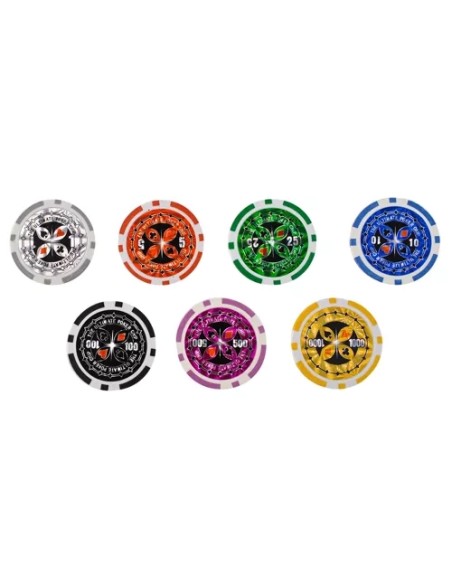 Pokeris – 500 žetonų rinkinys lagamine HQ 23529