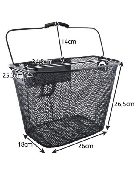 Metalinis dviračio krepšelis 23557