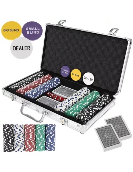 Pokeris – 300 žetonų rinkinys HQ 23528 dėkle