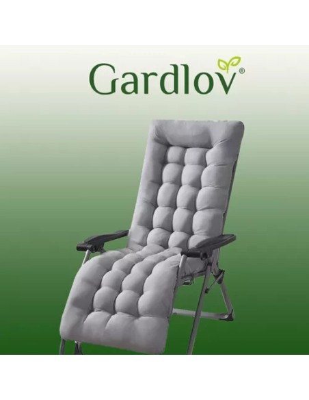 Dygsniuota pagalvėlė sodo gultui, pilka 23490