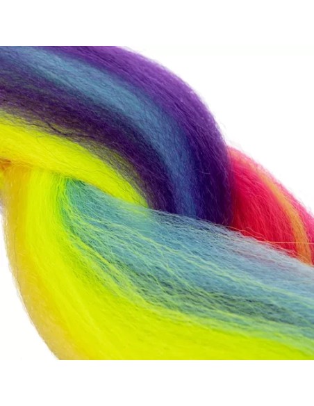 Sintetinės vaivorykštės plaukų pynės Soulima 23571