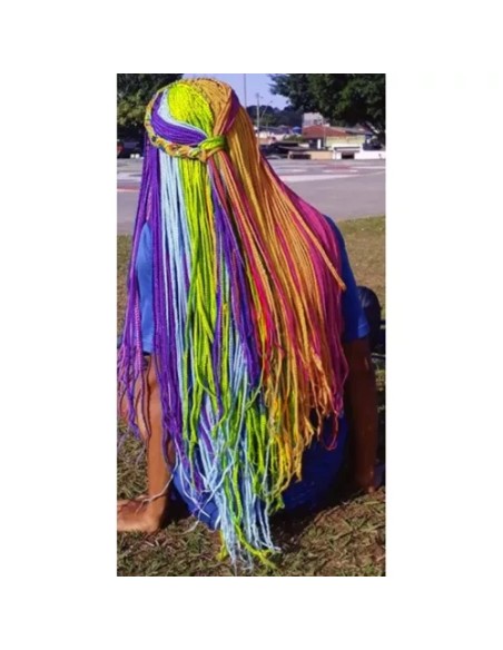 Sintetinės vaivorykštės plaukų pynės Soulima 23571