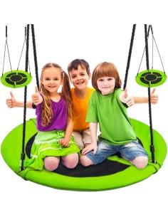 Sūpynės gandralizdžiui 100 cm žalia-juoda 23514