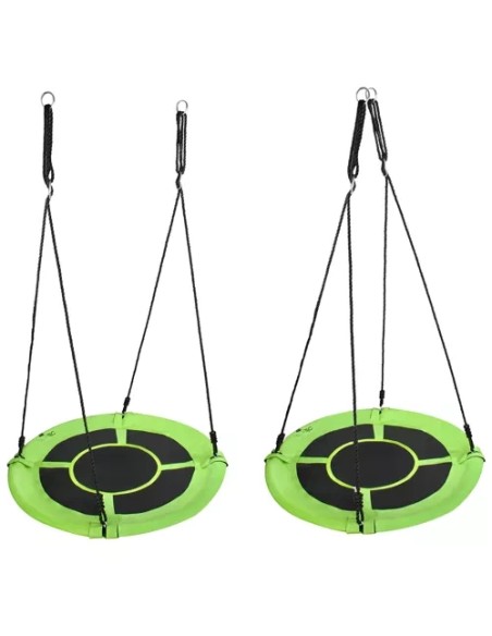 Sūpynės gandralizdžiui 100 cm žalia-juoda 23514