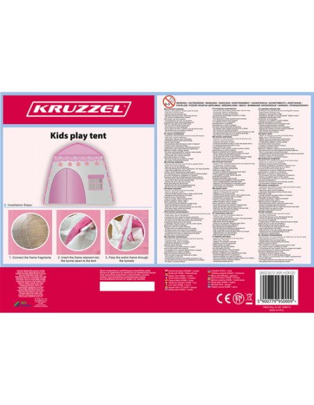 Vaikiška palapinė NAMAI + žibintai 23472