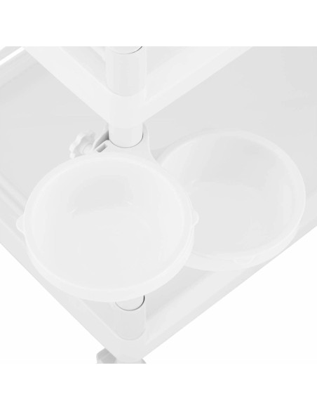 Kosmetikos laboratorinis vežimėlis 2 lentynos 1 stalčius 3 konteineriai 83 x 53 x 91 cm 40 kg Kosmetikos laboratorinis vežimėlis 2 lentynos 1 stalčius 3 konteineriai 83 x 53 x 91 cm 40 kg