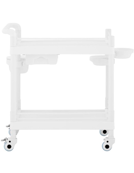 Kosmetikos laboratorinis vežimėlis 2 lentynos 1 stalčius 3 konteineriai 83 x 53 x 91 cm 40 kg Kosmetikos laboratorinis vežimėlis 2 lentynos 1 stalčius 3 konteineriai 83 x 53 x 91 cm 40 kg