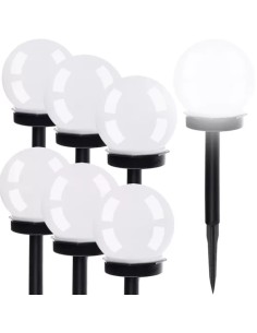 Saulės sodo šviestuvas - rutulinis, rinkinyje 6 vnt. 23562