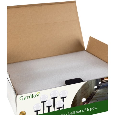 Saulės sodo šviestuvas - rutulinis, rinkinyje 6 vnt. 23562